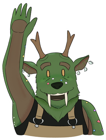 Kizan, the honorary mascot of my OCverse